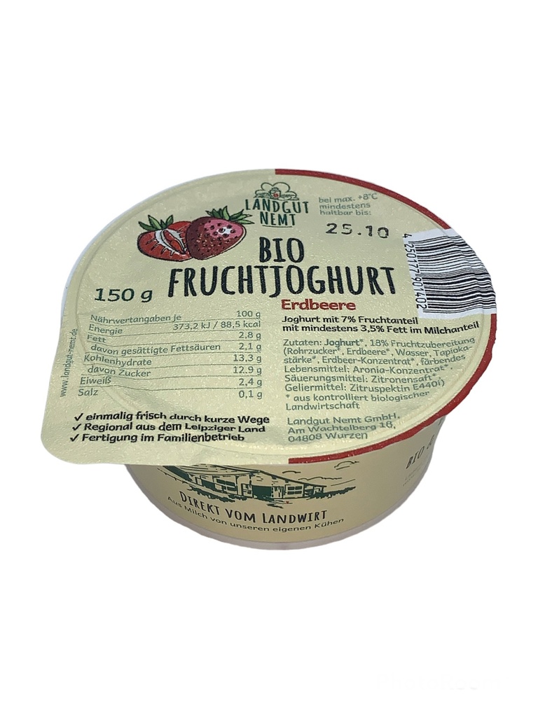 Bio-Fruchtjoghurt Erdbeer 150g