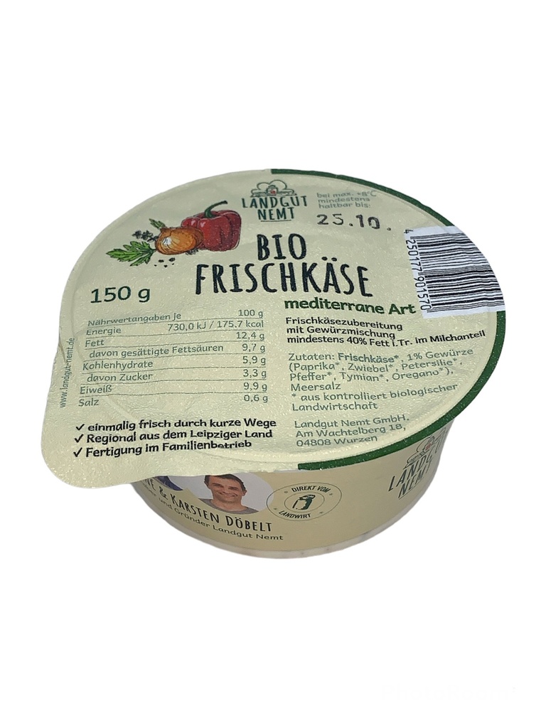 Bio-Frischkäse mediterrane Art 150g