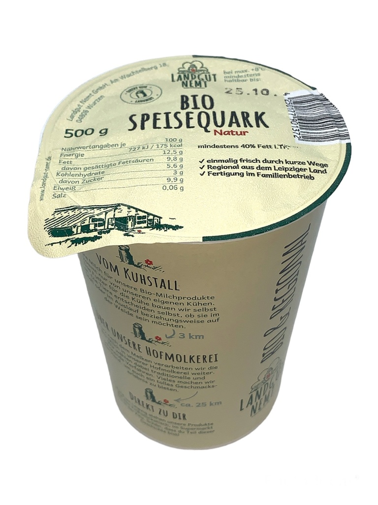 Bio-Speisequark Natur 500g