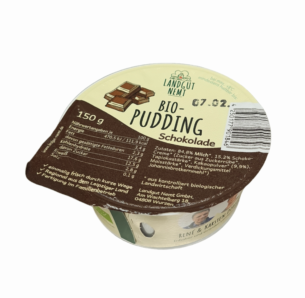 Bio-Pudding Schokolade