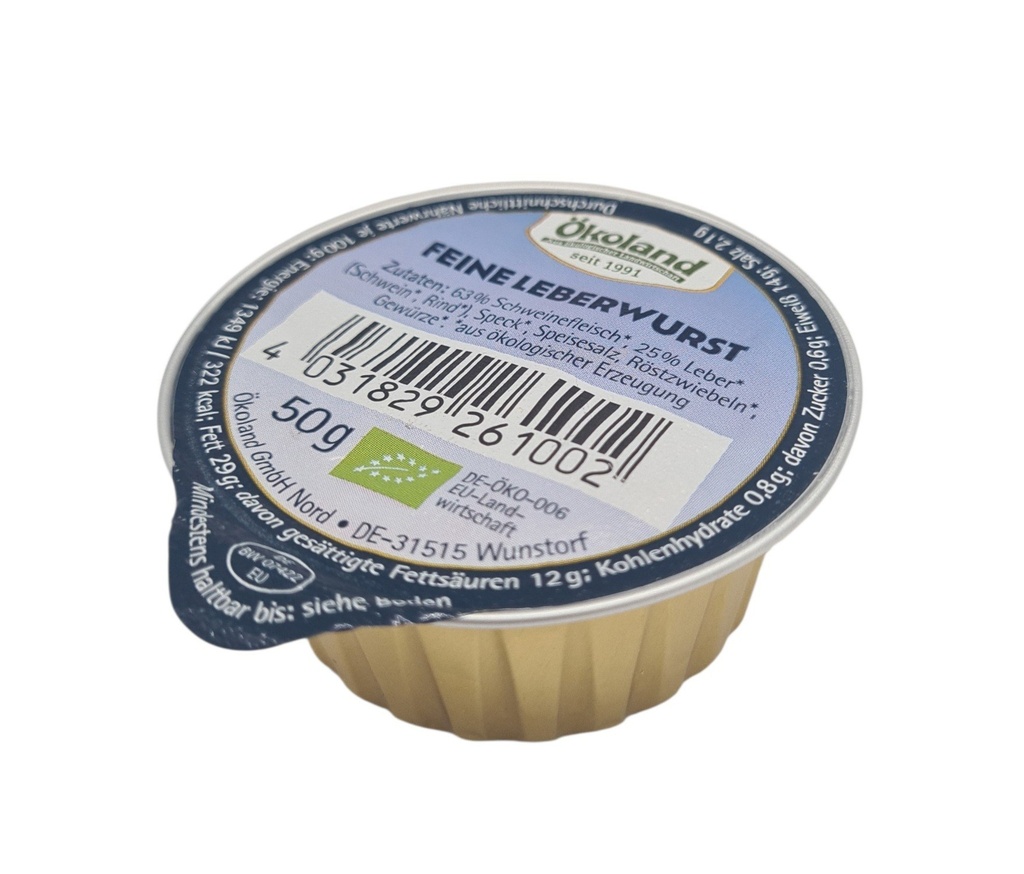 Feine Leberwurst Bio 50g