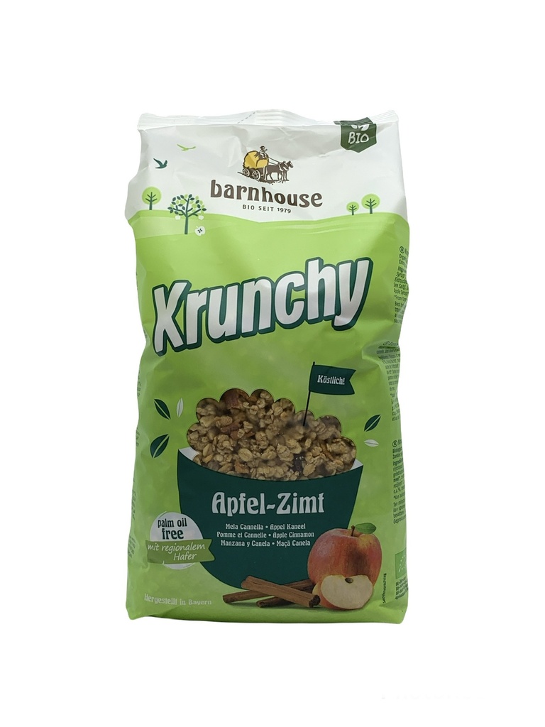 Krunchy Apfel Zimt 750g Bio