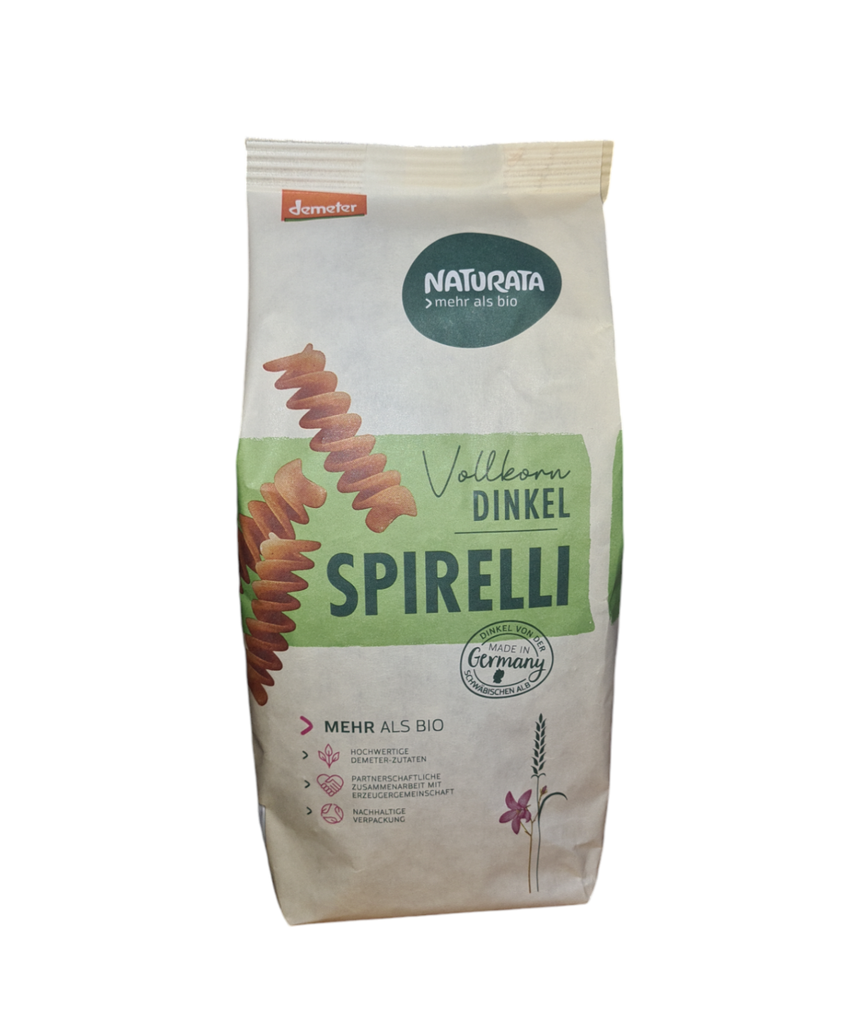 Dinkel Vollkorn Spirelli Bio 500g