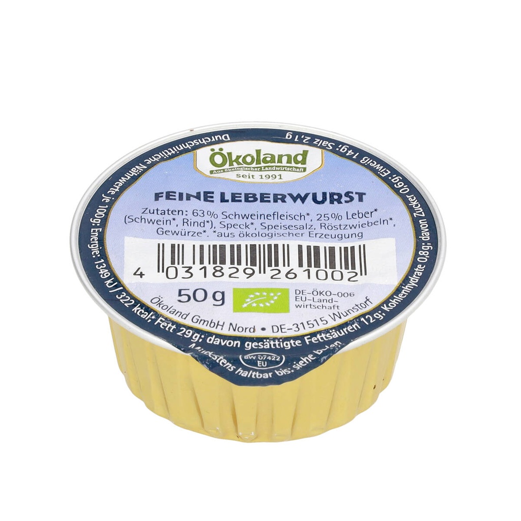 Feine Leberwurst Bio 50g
