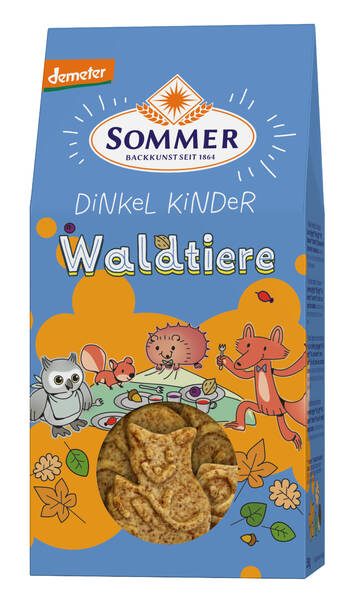 Dinkel Kekse Kinder Waldtiere  Bio 150g